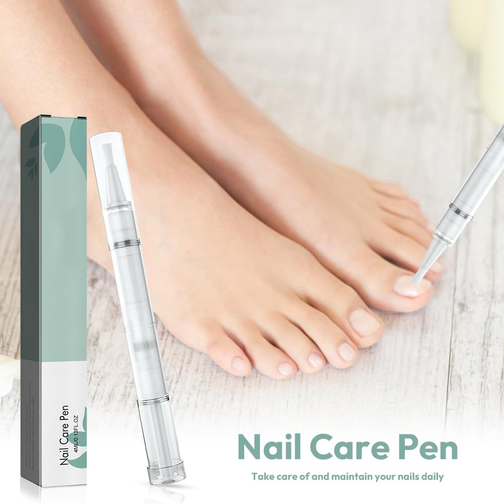 Nail Care Pen, 10 penne per la cura delle unghie con olio dell'albero del tè, aloe vera e vitamina E, per unghie e unghie dei piedi curate