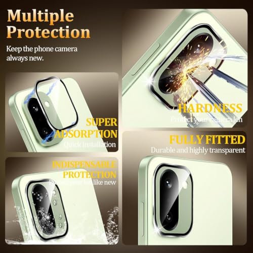 Image of 4YouQuality Camera Lens Protector Compatible with OnePlus 15R (Silver) | 9H Tempered Glass Camera Guard | Military-Grade Protection | Scratch & Impact Resistant | HD Clear | Perfect Fit Design | Easy Installation | Pack of 1