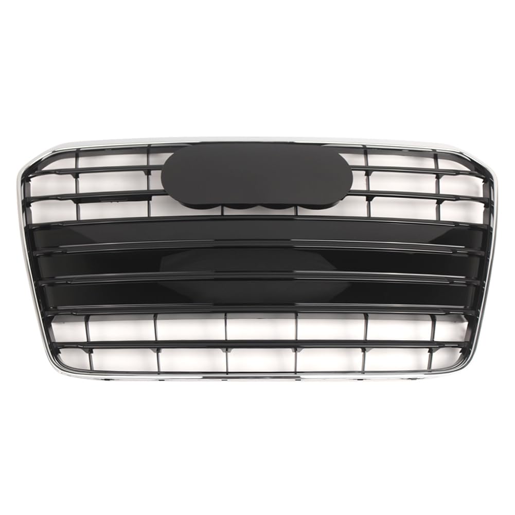 Bacar Kühlergrill mit horizontalen Lamellen, Chromrahmen mit glänzend schwarzen Lamellen aus ABS Für A5 S5 B8.5 2013 2014 2015 2016 8T0853651K, 8T0853651P