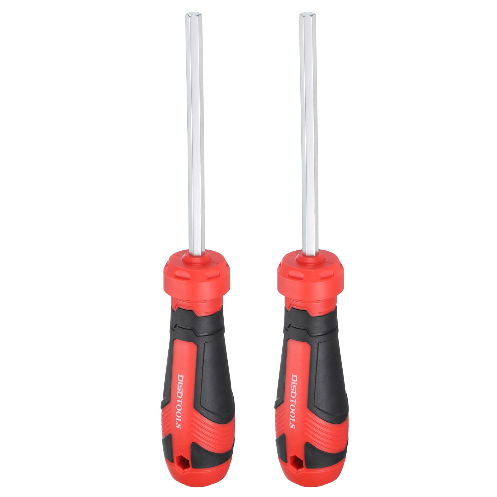 sourcing map 2pcs 1/4" Hex Screwdriver 8.66" Magnetic Screwdrivers 4.33" Heat-Treated S2 Alloy Steel with Ergonomic Handle for DIY Repairing, Silver