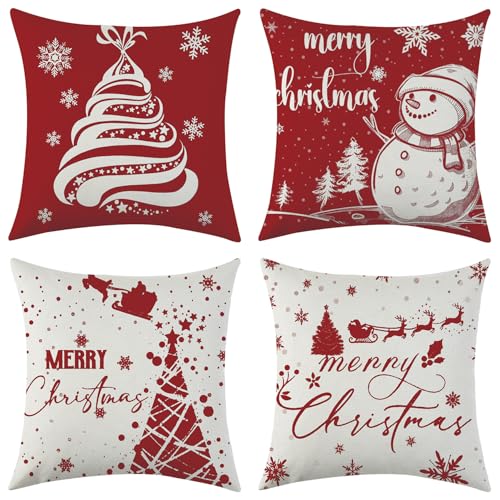 Sunshine smile Kissenbezug Weihnachten 40x40,4 Stück Kissenbezug...