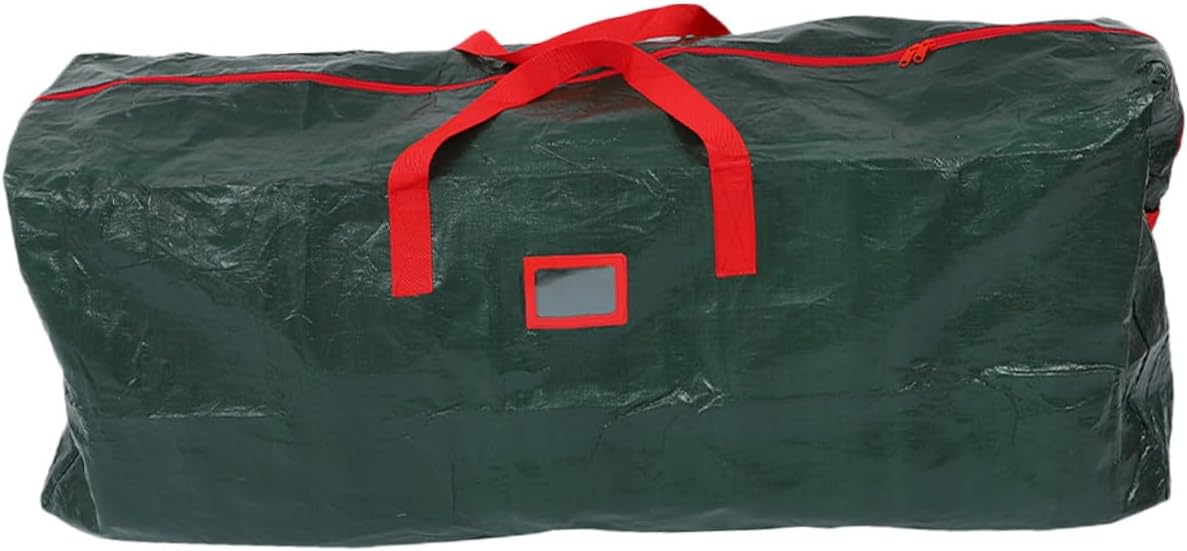 Baluue Waterproof Christmas Tree Storage Bag Zippered Tree Pouch 165x38x76cm Dustproof Holiday Storage Organizer and Wreaths
