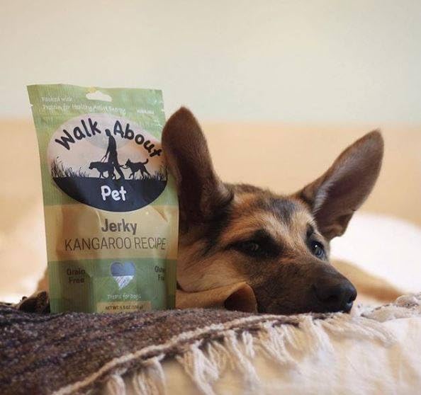 Walk About Pet Dog Jerky Treats Grain-Free Gluten-Free Alligator Recipe 5.5oz