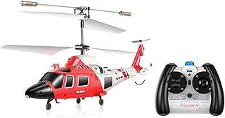 RC Helicopter, 3.5 Channel Helicopter One-Key Take-Off and Landing RC Fighter Intelligent Fixed Height RC Aircraft RC Aircraft with Gyro Stabilizer Gifts for Children and Adults