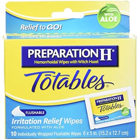 PREPARATION H Prep H Totable Wipe, 10 Count Cover