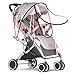 Protector de lluvia Universal para Silla de paseo，Fundas de lluvia para cochecito de bebé con Cremallera y Ventilaciones，sin PVC buena circulación del aire