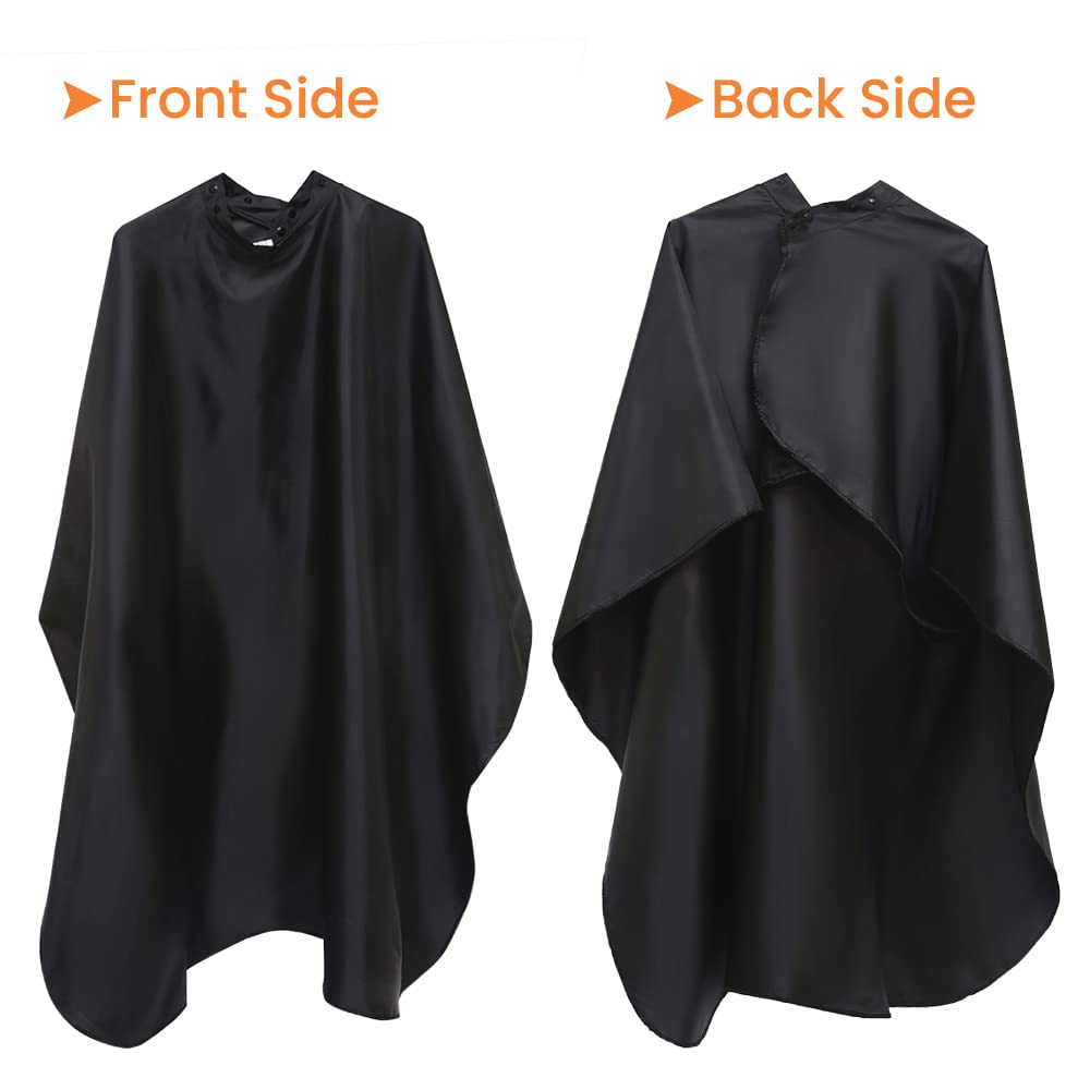 aashta® mantella parrucchiere taglio capelli, mantella barbiere leggera, mantella taglio parrucchiere professionale e uso domastico chiusura a bottoni 143 * 126