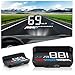 Produktbild Auto HUD Anzeige OBD2& HUD Anzeige GPS Dual System, Fahrzeug Geschwindigkeitsmesser Auto Tachometer Wasser Temperatur Messgerät Motor Geschwindigkeit Sicherheitsalarm Anwendbar auf alle Fahrzeuge