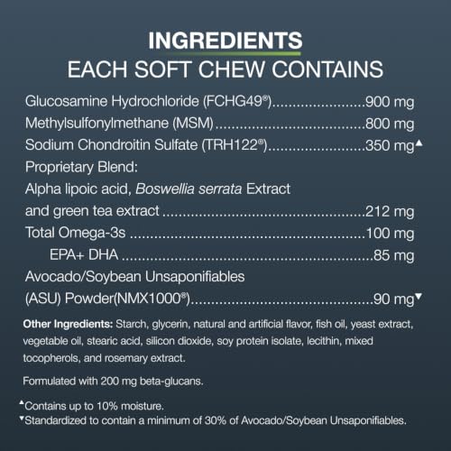 Nutramax Dasuquin Senior Joint Supplement for Large Dogs Soft Chews 84ct | Glucosamine and Chondroitin Soft Chews for Older Dogs, Joint, Skin & Coat, Brain & Immune Support, For Large Dogs - image 8