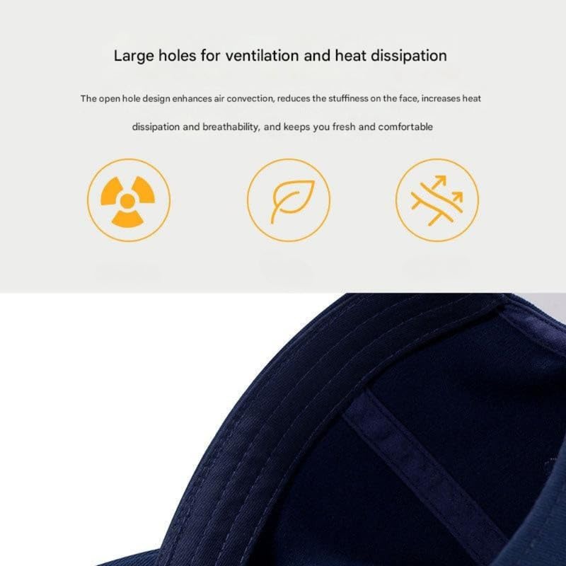 Image of MIPPO Sun Visor Baseball Cap -Embroidered Cap Fashionable Summer Hat