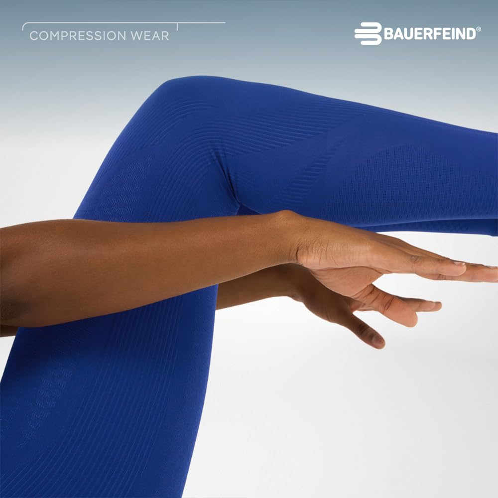 BAUERFEIND Spodnie kompresyjne "Sports Compression Tights Long", spodnie sportowe dla kobiet, długie, poprawiające krążenie krwi w mięśniach nóg, poliamid/elastan