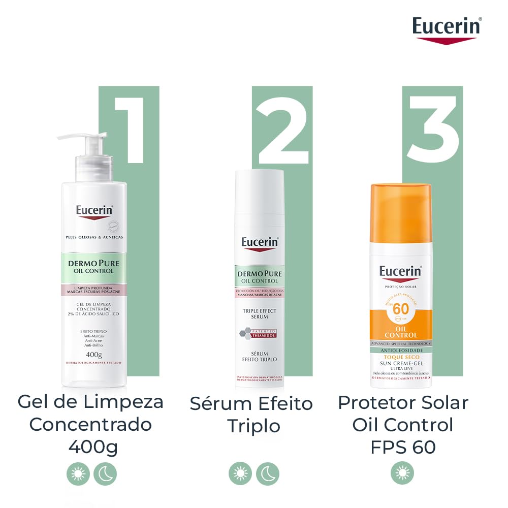 EUCERIN Sérum Facial Antiacne Dermo Pure Efeito Triplo 40ml, Antioleosidade, Antimanchas, Thiamidol, Peles Oleosas em promoção! Veja a oferta e mais achadinhos de Tratamentos 9 Hoje é o melhor dia para comprar EUCERIN Sérum Facial Antiacne Dermo Pure Efeito Triplo 40ml, Antioleosidade, Antimanchas, Thiamidol, Peles Oleosas com aquele preço maroto! Promoção! Aproveite a oferta! 9