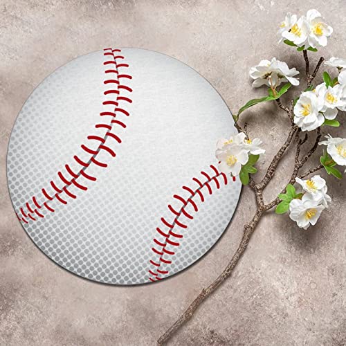 Round Metal Tin Sign Sports Baseball Circle Wreath Sign Vintage Door Door Sign Decorative Christmas Metal Art Prints For Indoor Garden Workshop Christmas Xmas Decor 12 Inch #TOP6