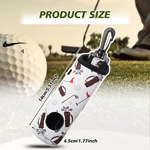 Chivao 4 Pcs Golf Ball Pouch