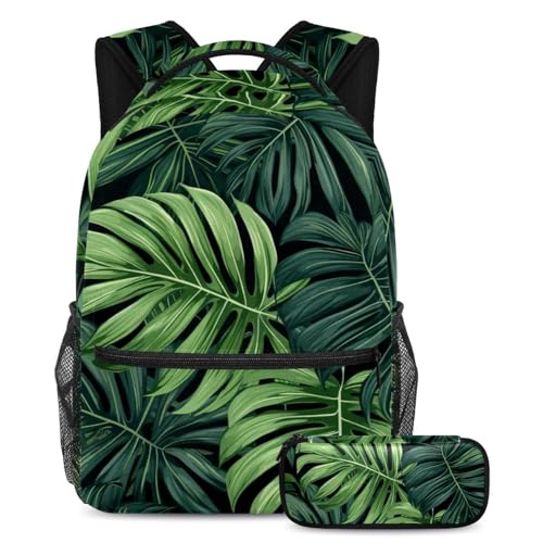 Sac d'école enfants contre le désordre avec grand sac à dos multicolore et trousse