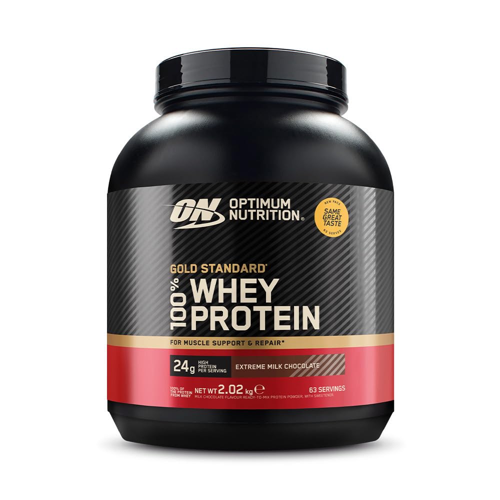 Optimum Nutrition - 100% Suero De Oro (2,02 Kg) - Proteína Whey - Combinación de concentrado de lactosuero y aislado de lactosuero - Extrême Chocolat