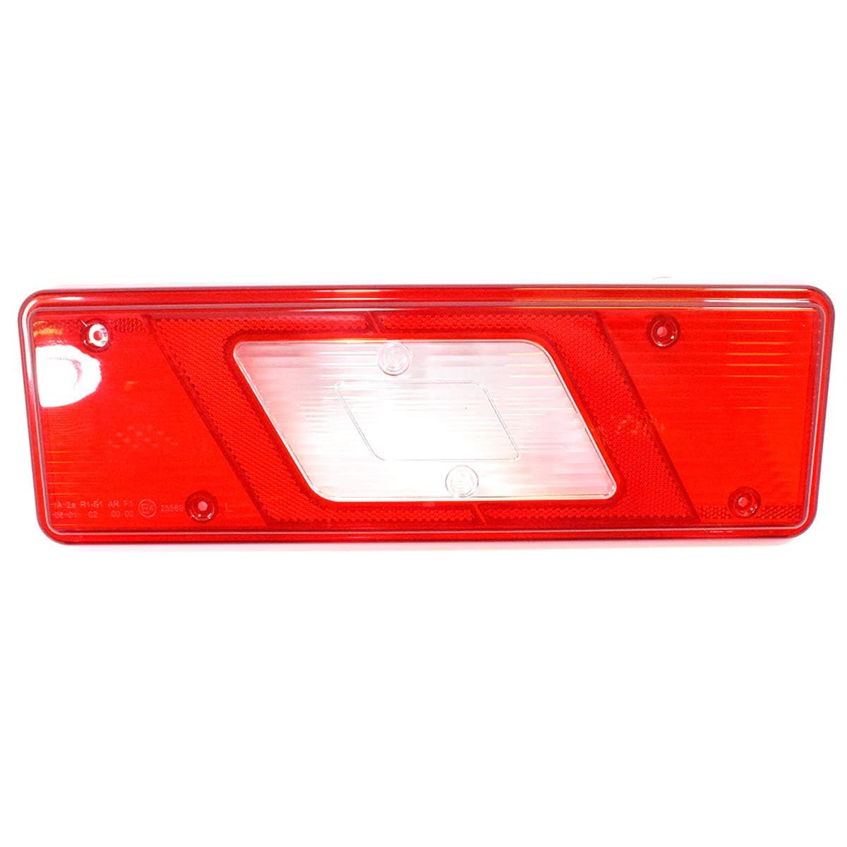 2 lenti di ricambio per fanale posteriore destro sinistro compatibile con Ford Transit MK8 Tipper 2014+ con marchio di controllo E 1831256 1831334