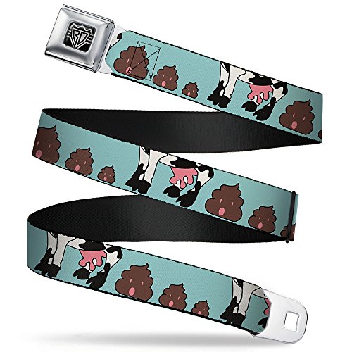 Cinturón de seguridad Buckle-Down color caca de vaca X-Large ajustable para la seguridad de mascotas