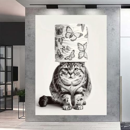 Cadre image de chat art animalier design chic 70x100cm - 3