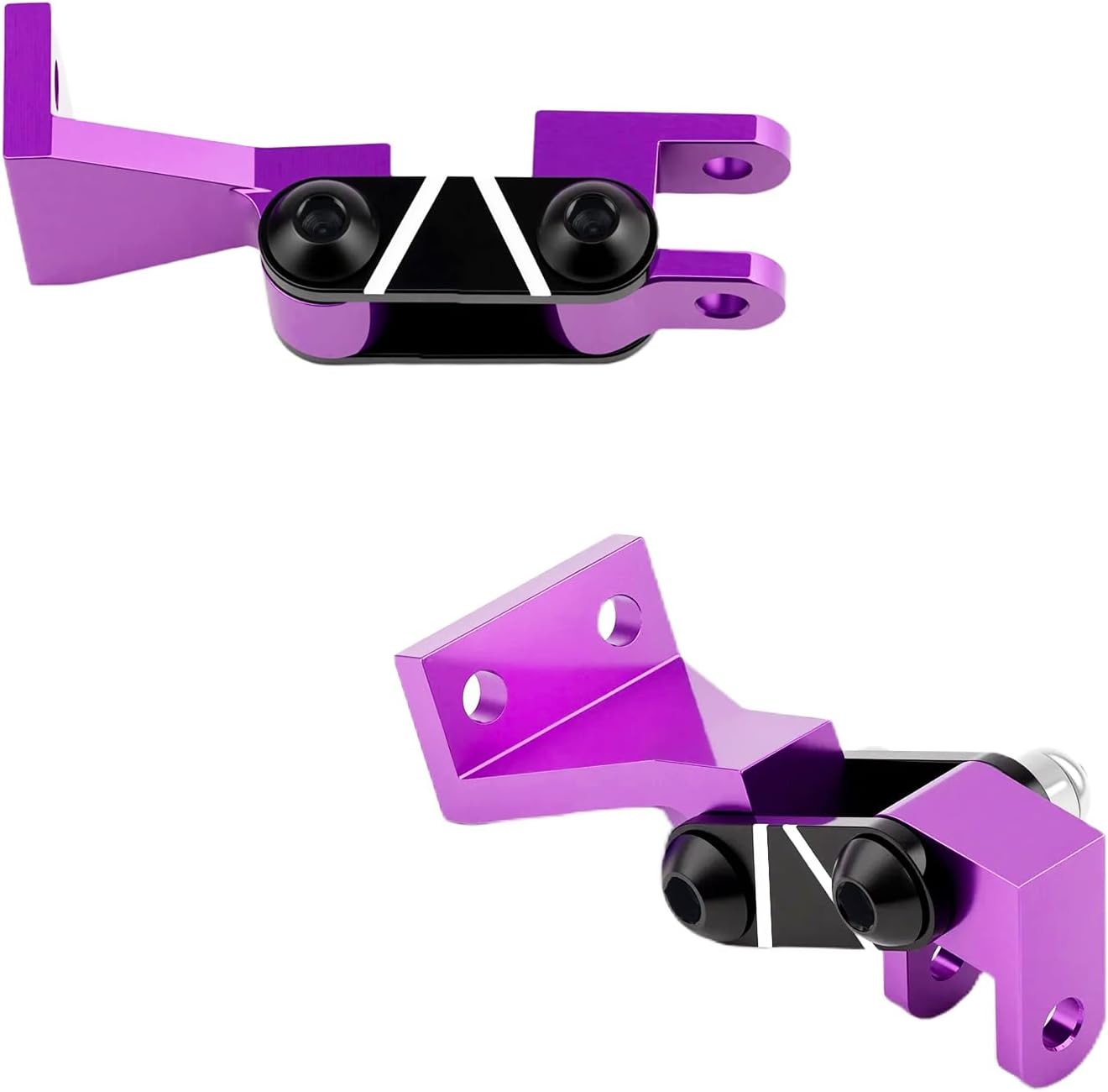 7075 Aluminum Front Z-Box Leaf Spring Shackles for 1/10 RC4WD Trail Finder Tamiya F-350, Hilux Tundra