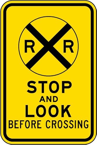 Stop & Look ���؃T�C�� ��ʕW�� �����W�� ���ؕW�� ���ؕW�� Item2024-13933 ���^�� �u���L�Ŕ� 8 x 12�C���` �ǂ݂₷�����S�W�� ����/���O�p