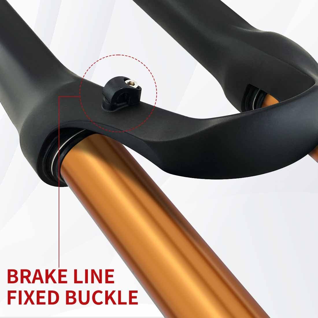 Widelec rowerowy 26/27,5/29" MTB Double Shoulder widelec z hamulcami tarczowymi DH/AM/FR 1-1/8" rura prosta magnez+stop aluminium skok sprężyny do 180 mm 9 * 100 mm QR