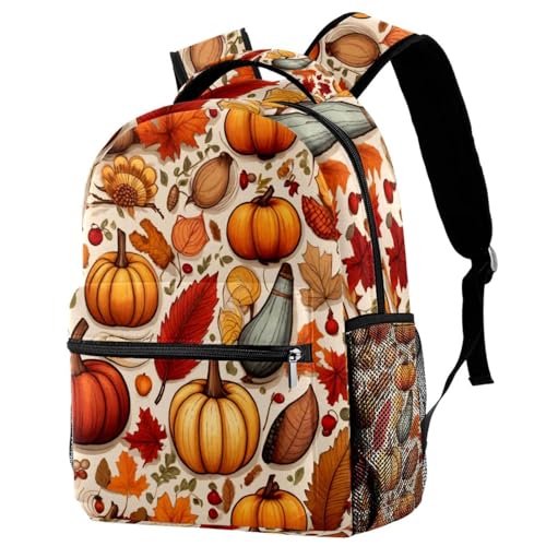 Sac à dos d'école Campus motif fruits d'automne multicolore pour filles et garçons