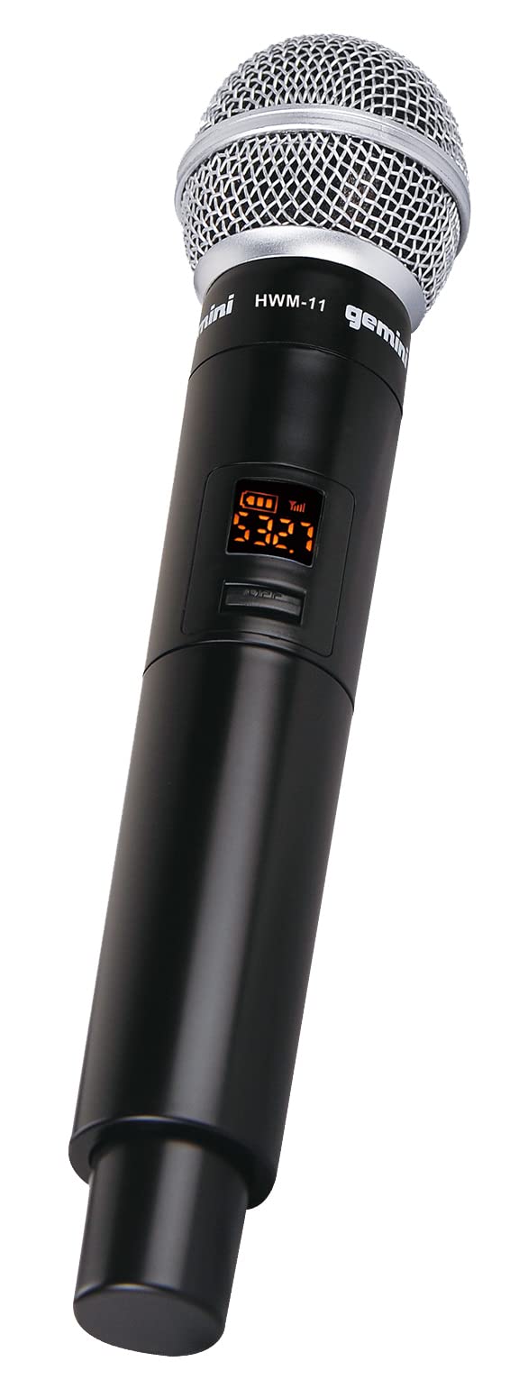 Amazon.com: Gemini HWM11 UHF Wireless Microphone Dynamic System w