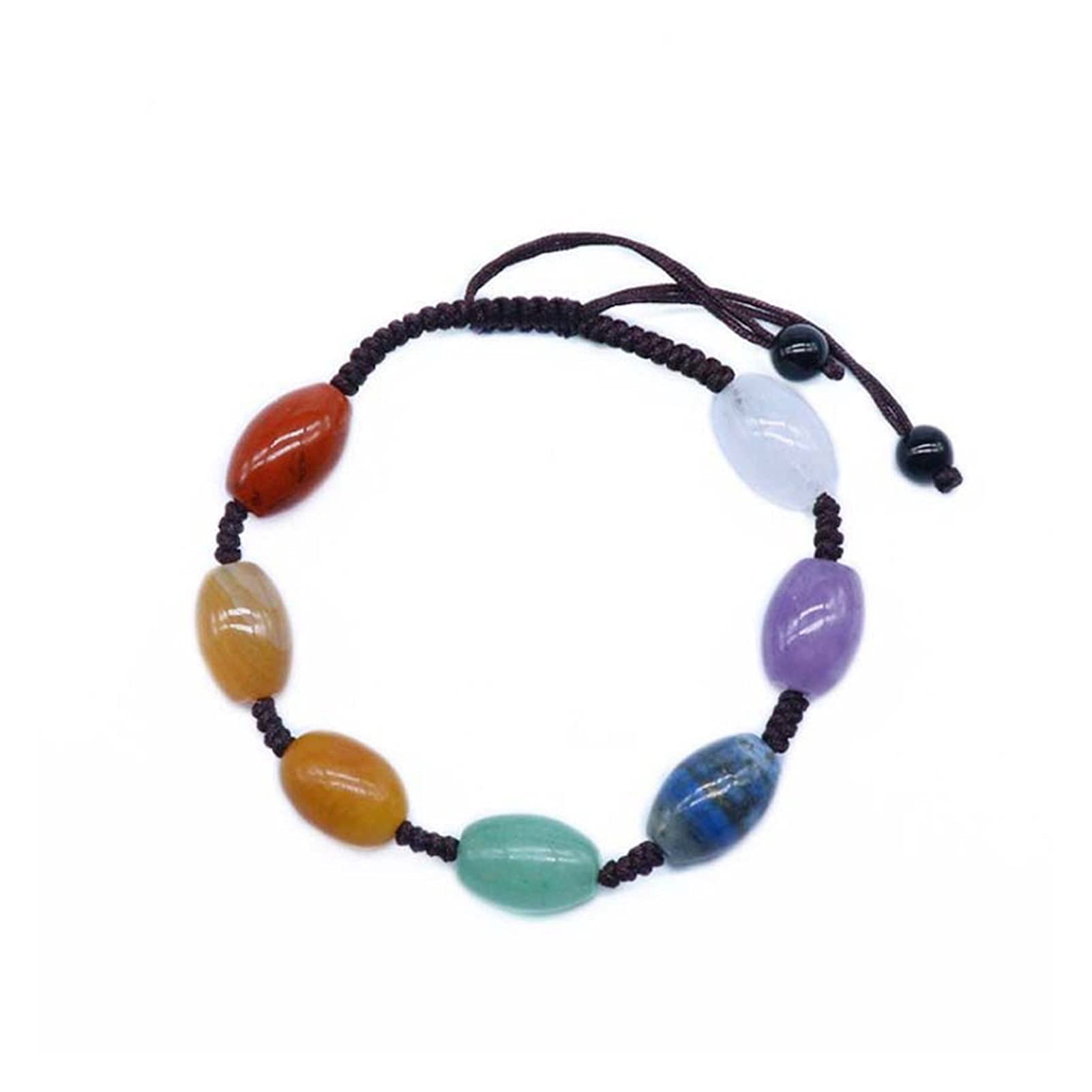 Armbänder Armbänder Natürlicher Stein in Eimerform 7 Chakra Reiki Damen Amethyste Meditation Quarzarmbänder 1 Stück Schmuck