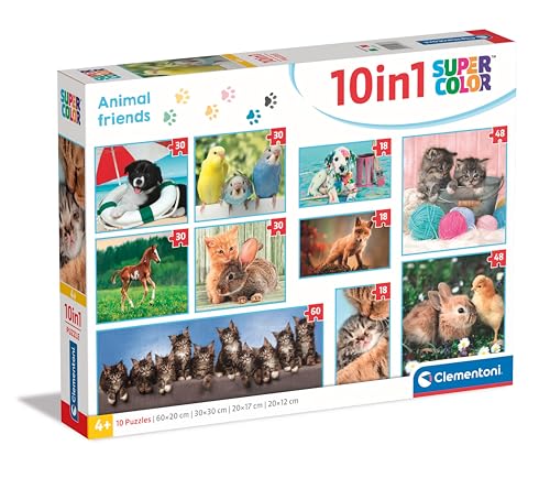 Puzzle 10 en 1 - Animal Friends