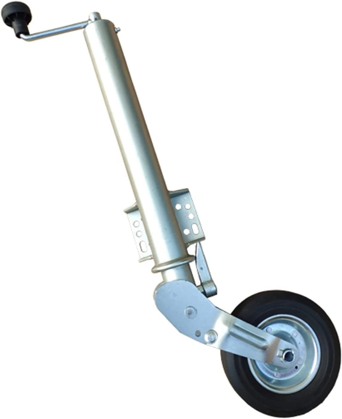 Jack with Wheels Heavy-Duty Trailer Jack, 6cm/2.36in Pipe, 900lb Capacity Foldable Trailer Guide Wheel, Suitable for Caravan Boat(