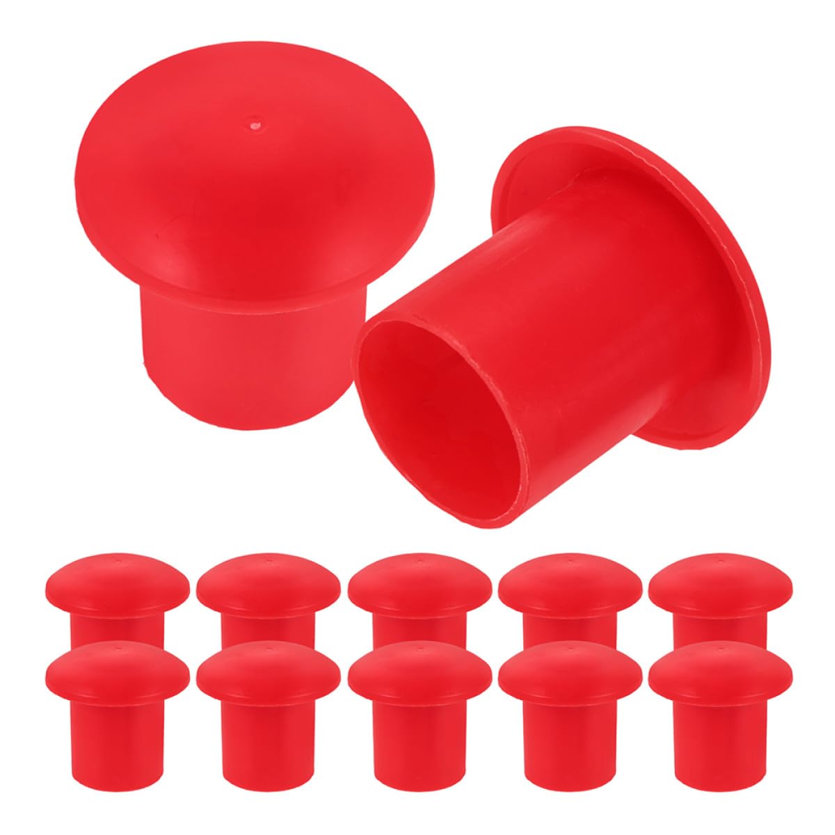 SEWACC Capuchons de Sécurité pour Barres D'armature Plastique 16-25 Mm, Polypropylène Robuste, Lot de 50 Pièces, Protection Chantier, Accessoires Réutilisables pour Armatures en Acier