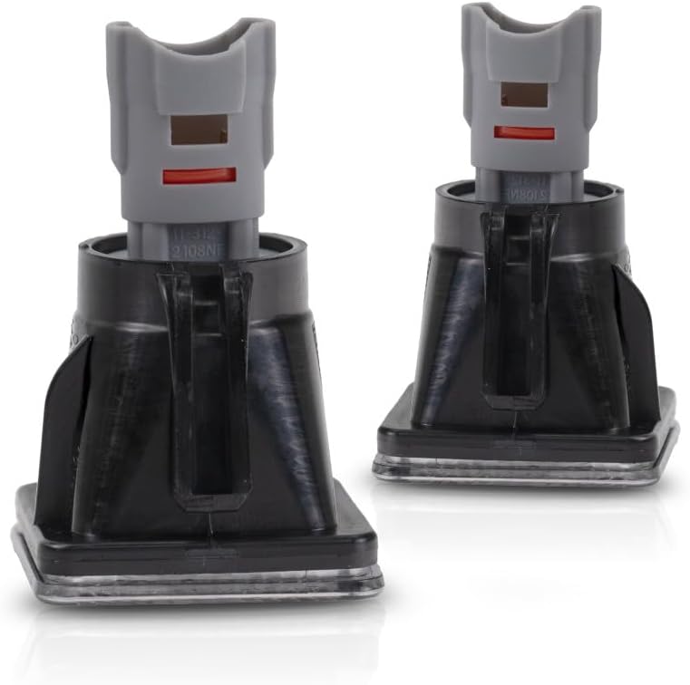 KarParts360 For Toyota Tundra 2014-2020 License Light Assembly Driver And Passenger Side | Pair | CAPA | Clear Lens | With Bulbs | Replacement For TO2870101 | 81270-0C040