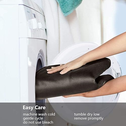 Miniatura 6 de STONECREST - Funda para silla reclinable, funda de piel sintética resistente al agua, se mantiene en su lugar (chocolate, cojín en T de 28 pulgadas