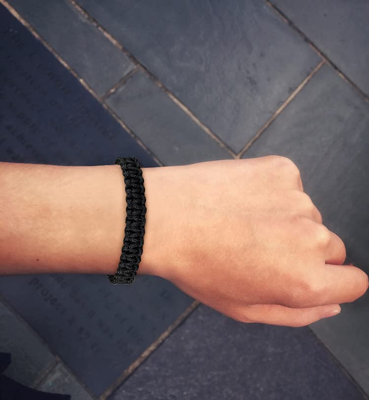 JENDEAR SHINE Men's Nautical Rope Bracelet, Hand Braided Paracord Thread Bracelet, Waterproof Adjustable Outdoor Surf Bracelet3