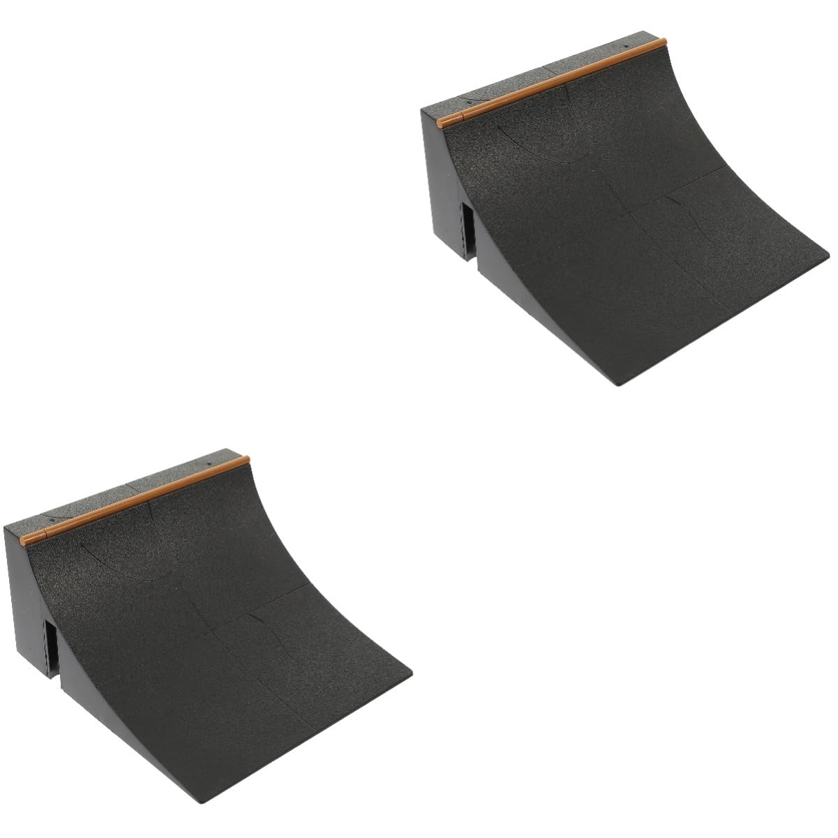 KESYOO 2pcs Skateboarding Pads for Boys and Girls Children's Plastic Skateboard Park Set Finger Skateboard Ramp Training Props