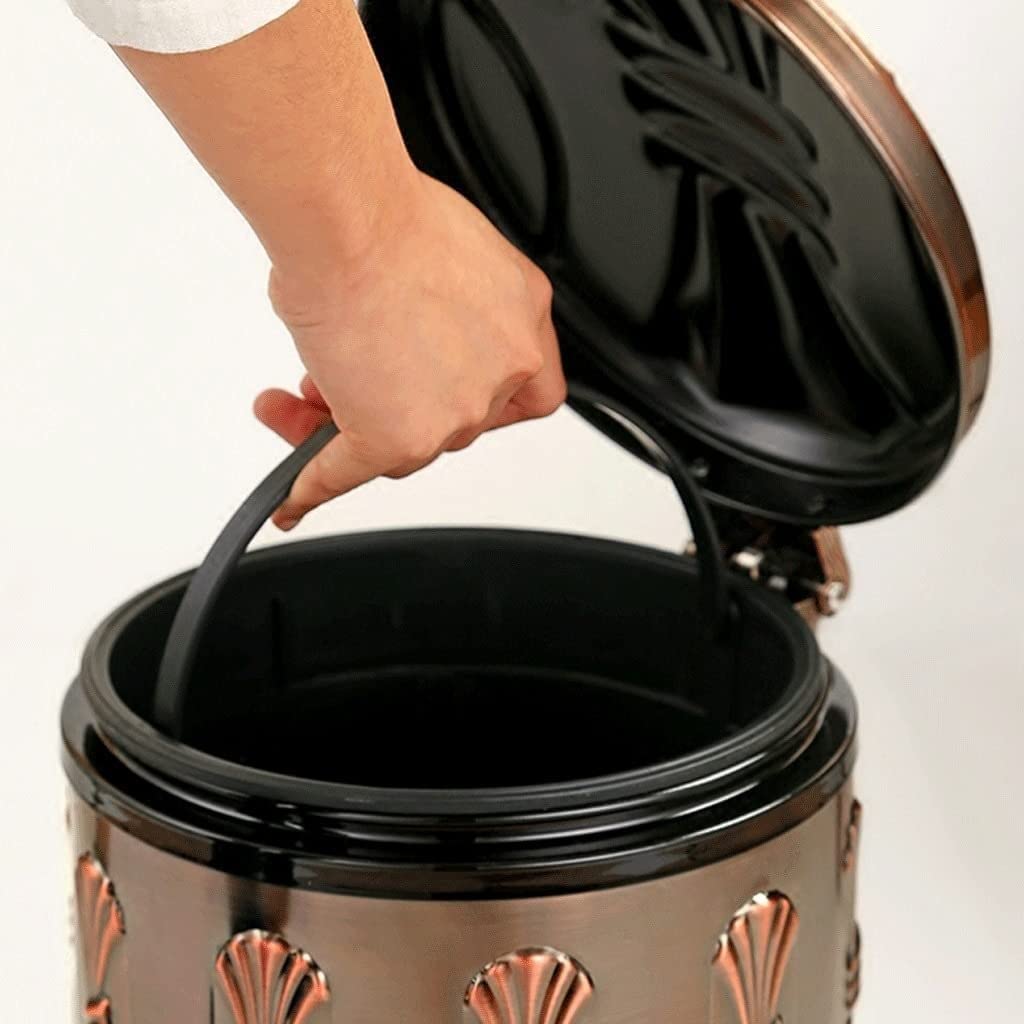 Portarifiuti Pattumiera Cucina Pattumiera A Gradini In Acciaio Inossidabile Con Coperchio Silenzioso E Delicato, Pattumiera A Pedale Con Secchi Interni In Plastica Cestino di Spazzatura ( Color : A ,