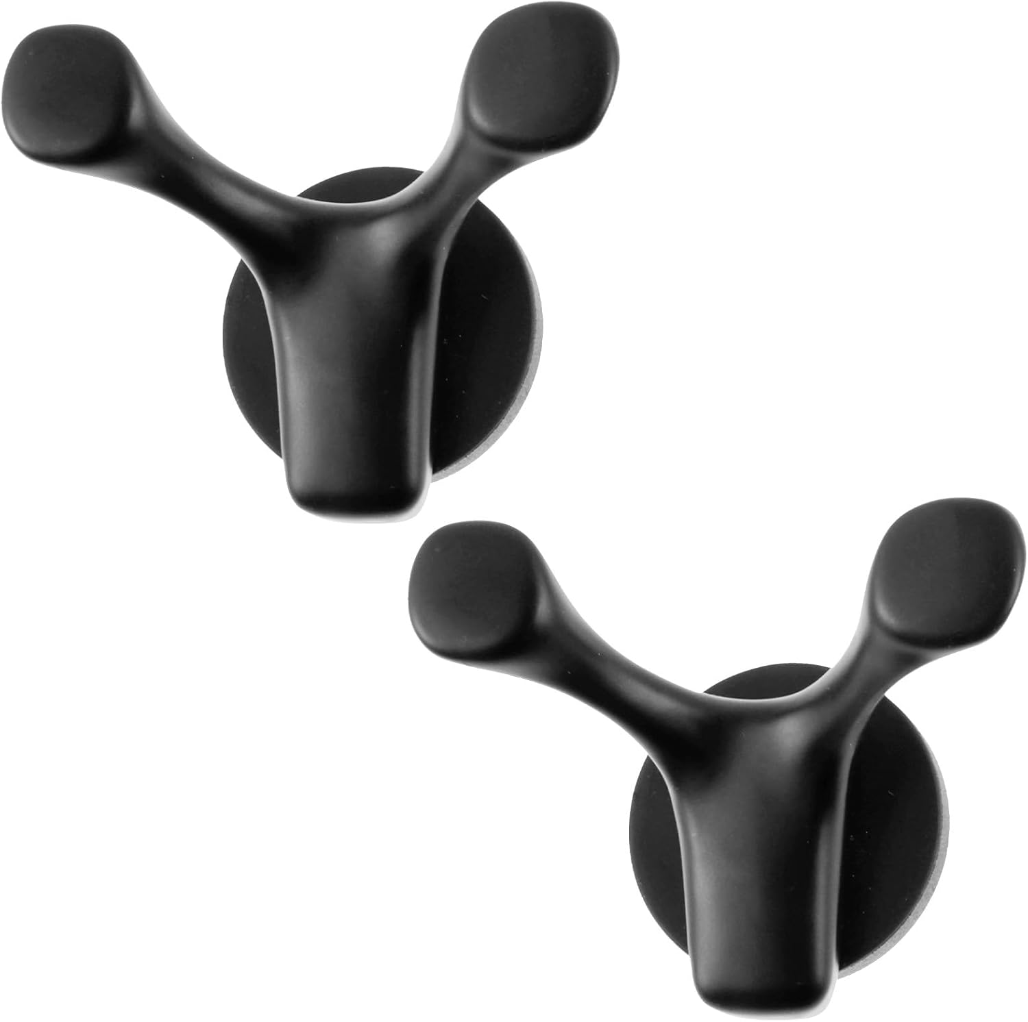 2 Pcs Magnetic Hook Heavy Duty Magnetic Hanger Strong Cruise Hook Powerful Magnets with Hook Versatile Magnetism Hook Black Magnetic Hanging Hook for Hanging Cruise Workplace Garage Camping Van US
