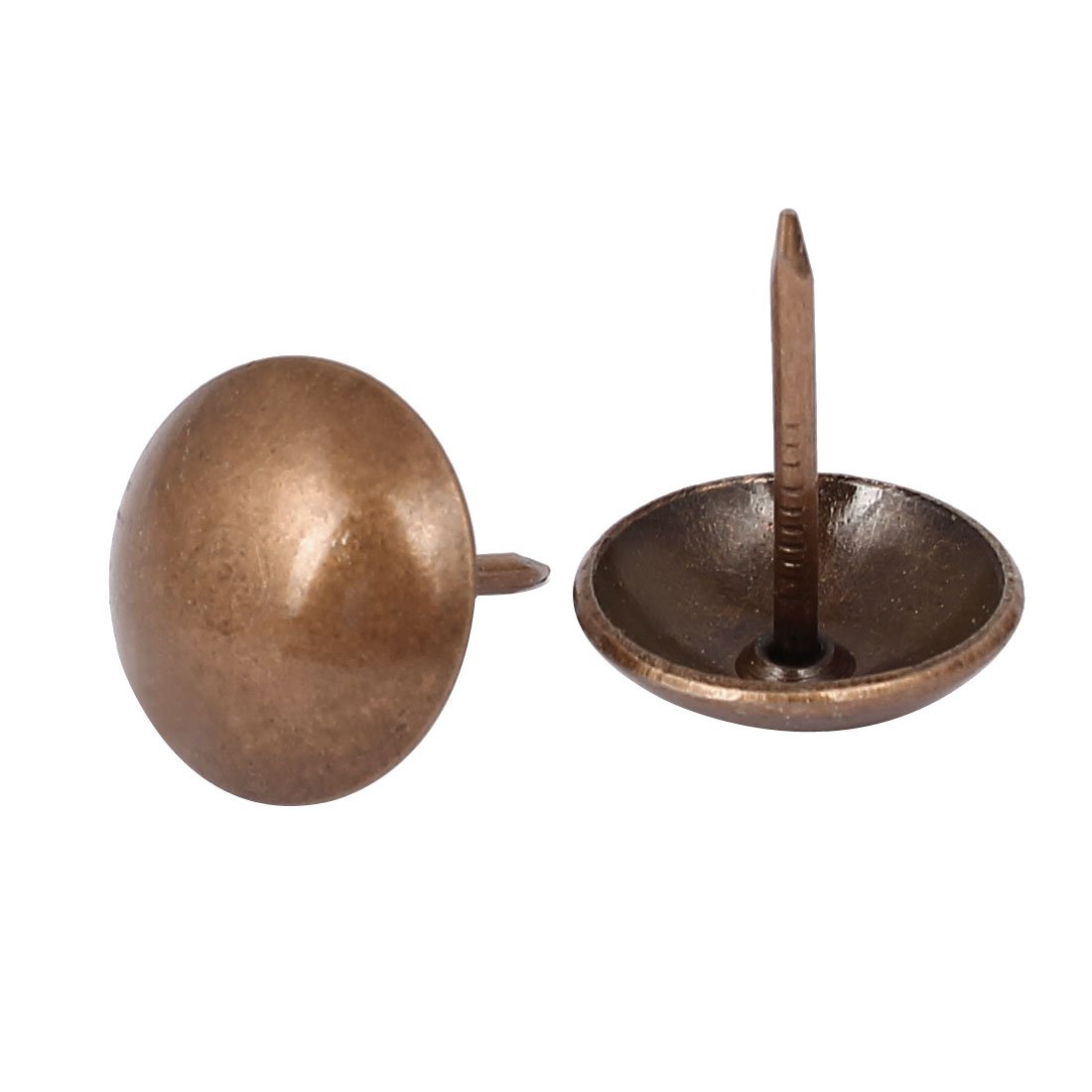 Aexit 19mm x Nails, Screws & Fasteners 23mm Iron Round Dome Head renovation Thumb Tack Nail Copper Nails Tone 50pcs