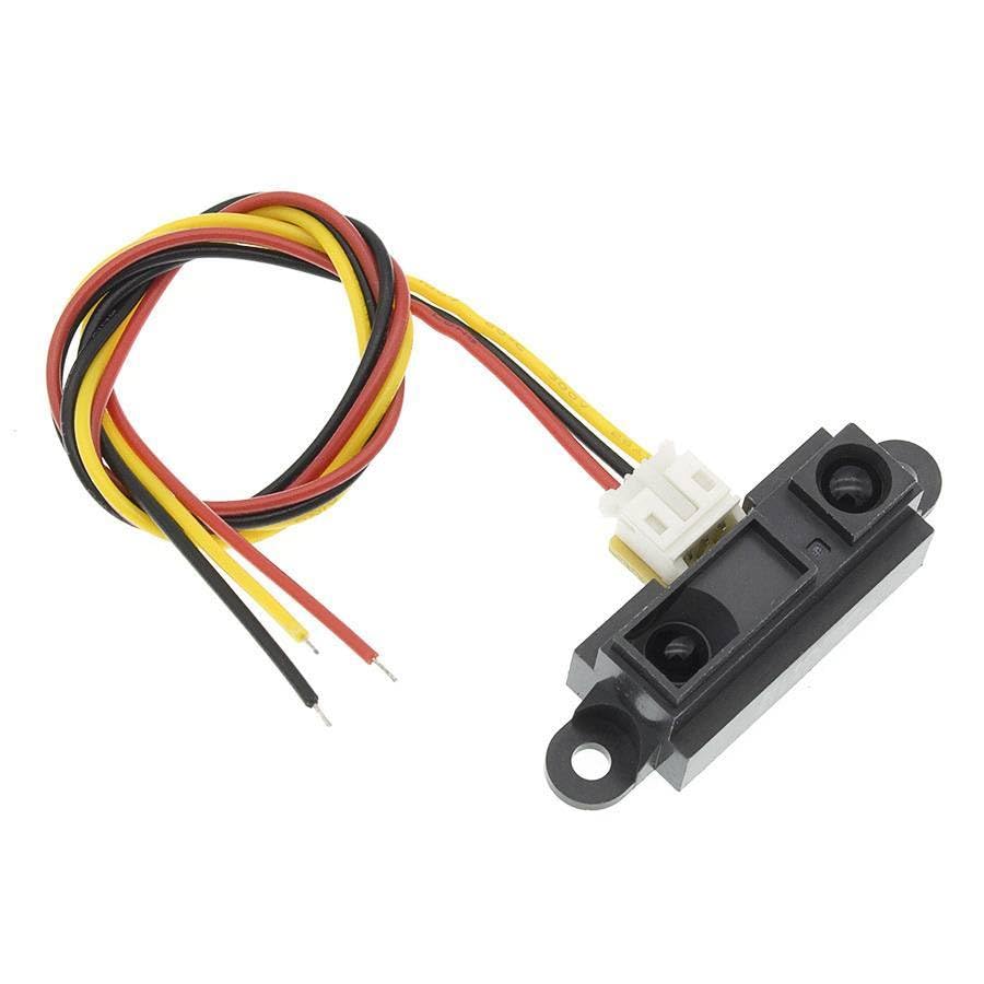 10pcs/lot GP2Y0A21YK0F 100% 2Y0A21 10-80cm Infrared Distance Sensor (Including Wires)