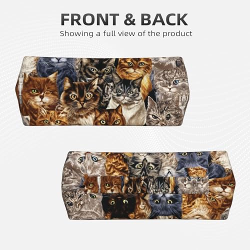 Boys Girls Sports Sweatbands, Boho Style Long Hair Band for Running Travel Spa, Lovely Cute Cats Art Headdress Hair Decor2