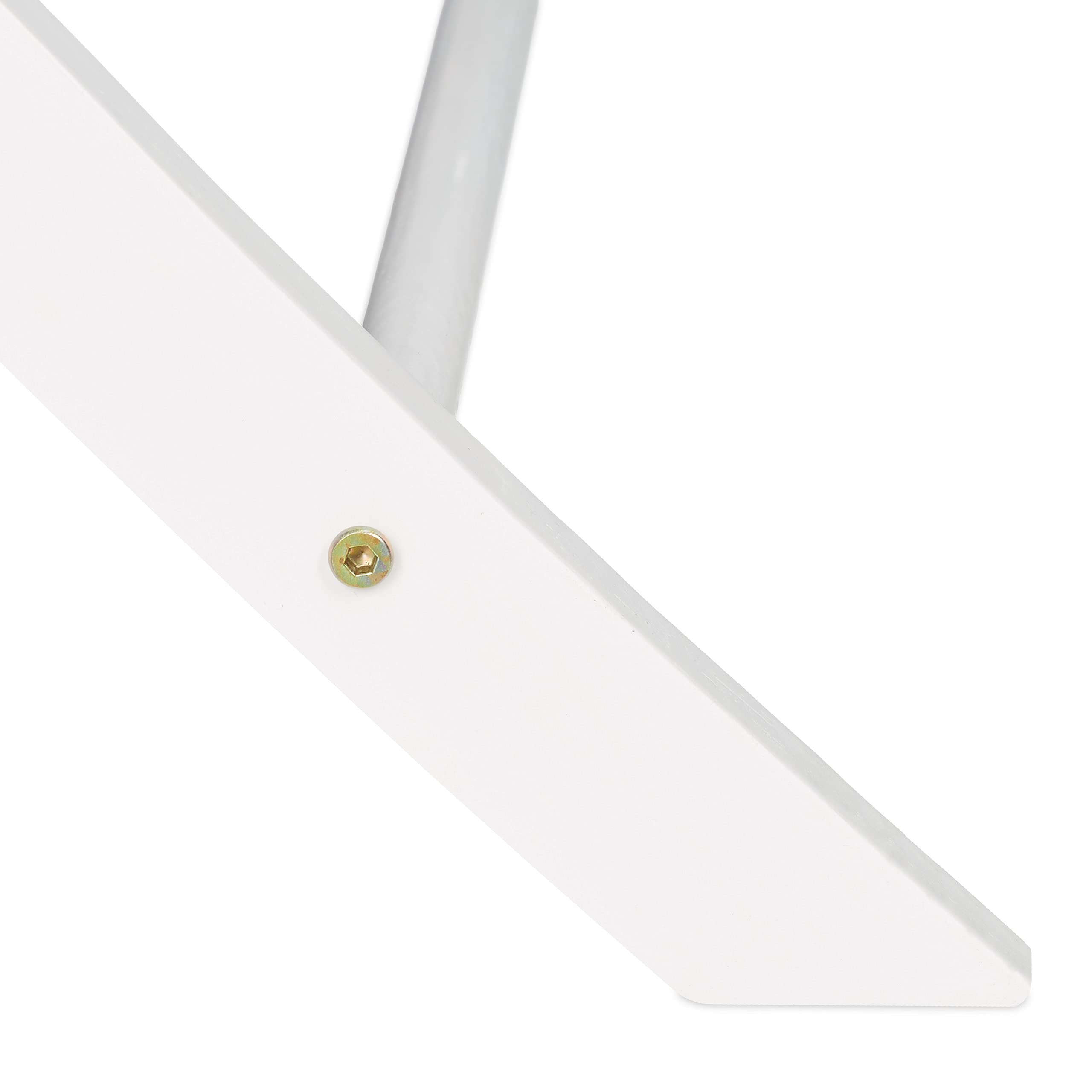 Relaxdays Portavaligie Pieghevole, Scaffale in Legno, Bianco, 52,5 x 66,5 x 48 cm