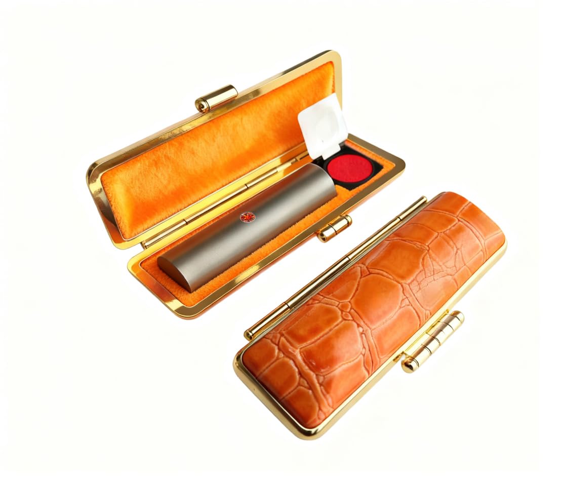 Genuine Titanium Hanko, Silver, Blast, Real Stamp, Stamp Set, 0.4 - 0.7 inches (10.0 - 18 mm), 6 Sizes Available, Metal Creation, Real Stamp, Bank Seal, Women’s Real Stamp, Men’s Mark, 6 Colors with :