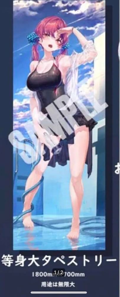 ホロライブ 三期生 B2タペストリー あかさあい Seaside SEASIDE（あかさあい先生）】コミケ99 ”ホロライブ”3期生B2