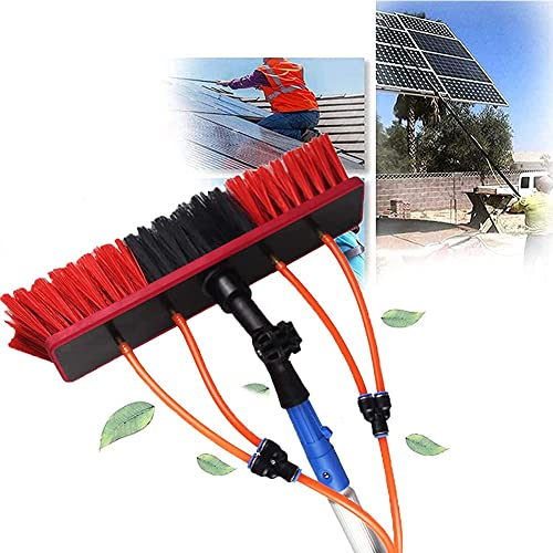 Kit de limpieza de ventanas y limpieza de paneles solares con cepillo extensible de agua