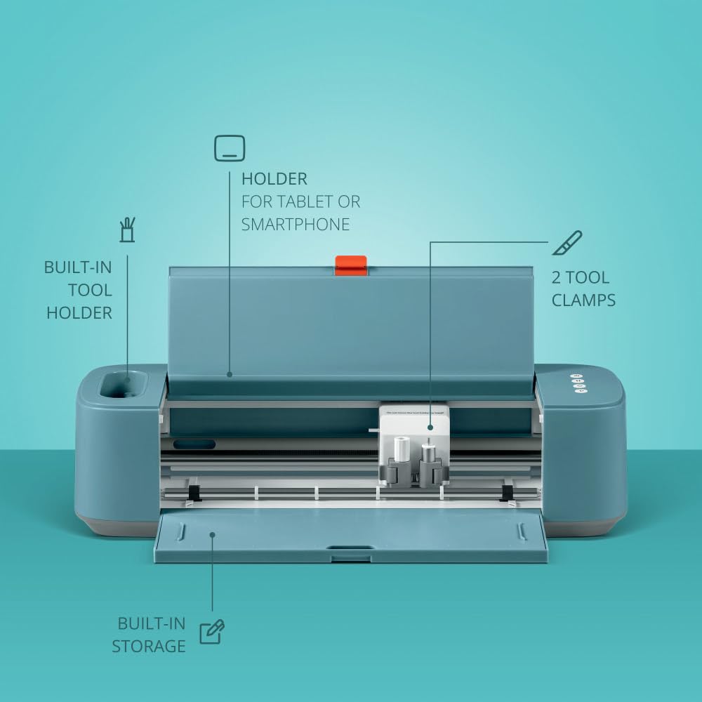 LOKLiK Crafter Machine de Découpe de Vinyle pour Loisirs Créatifs Découpe de Papier, Carton, Vinyle, Tissus et Thermocollants Idéal pour Scrapbooking, Personnalisation de T-shirts, et Projets DIY