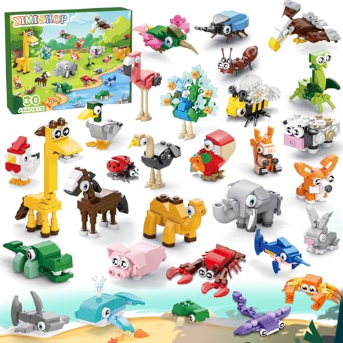 XIMISHOP Mitgebsel Kindergeburtstag Gastgeschenke, 30 Pack Mini Tiere...