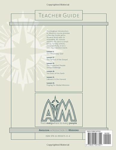 Anglican Introduction To Missions: Teacher Guide thumb #1