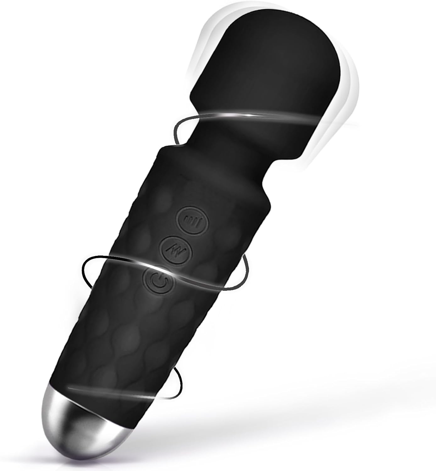 Deep Black Body Back Relaxation Massager - Waterproof - 9 Speeds 19 Modes