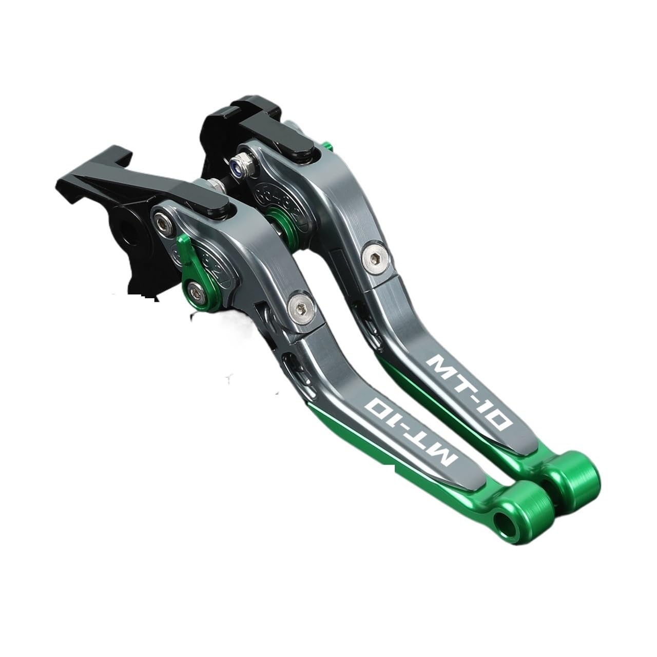 Xgdsetsrg 2016-2020 Greenb For Ya&Maha Mt-10 Fz10 Mt10 2016-2020 Motorcycle Brake Lever Clutch Set Adjustable Folding Handle Guard Levers